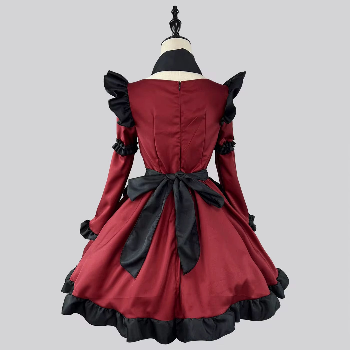 Crimson Doll (Gothic Red & Black Lolita Dress)
